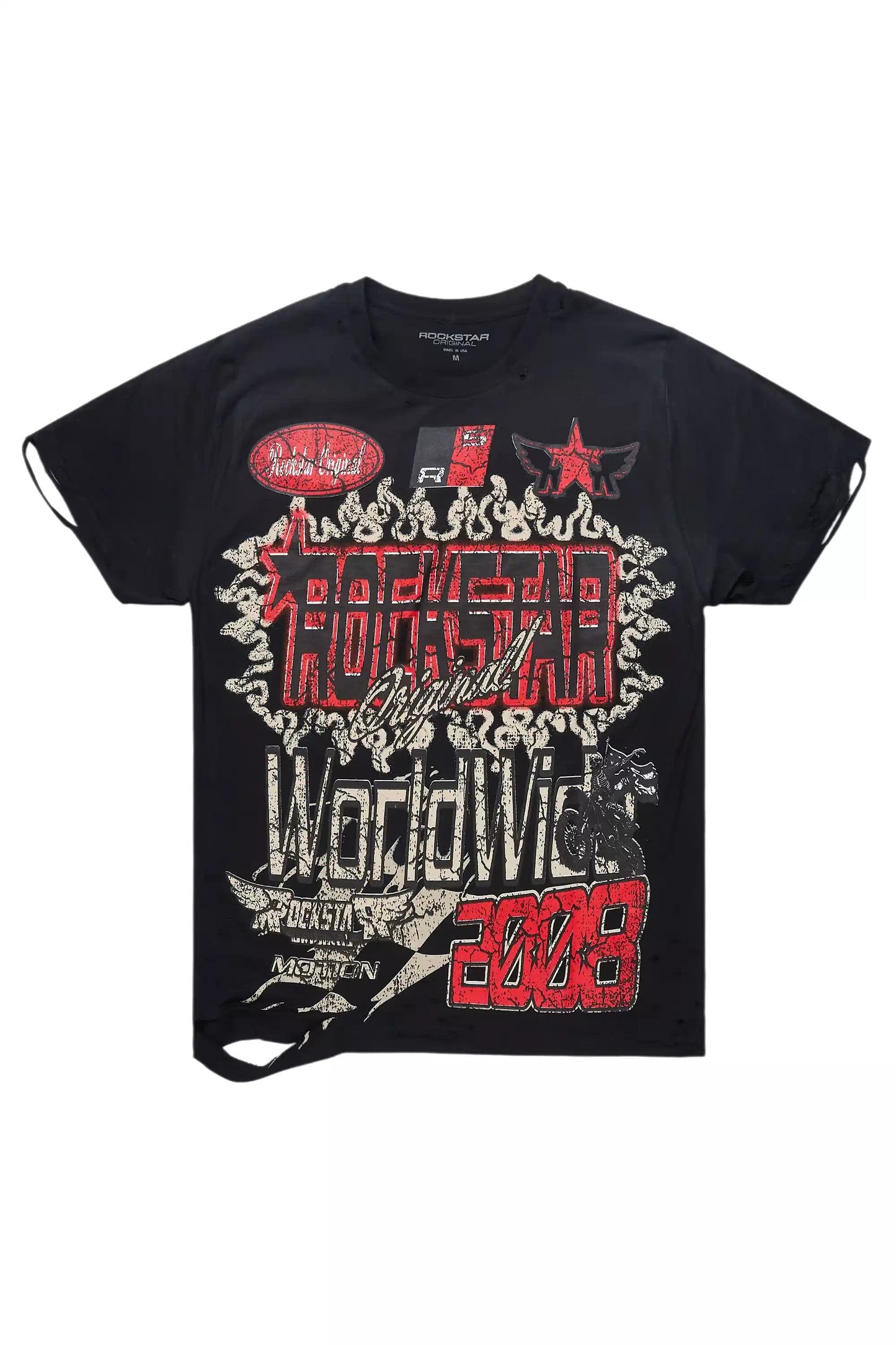 Alexandria Black Graphic Short Sleeve Tee