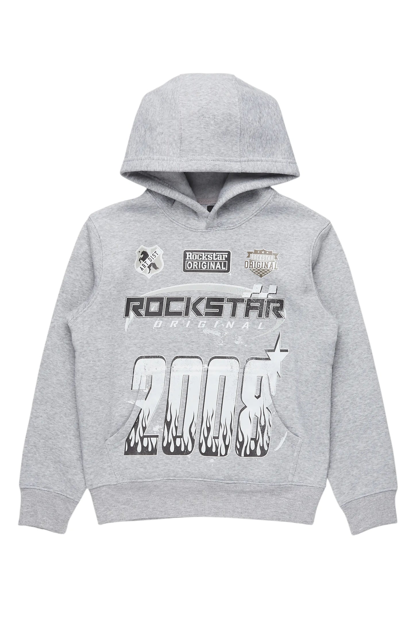 Boys Amos Grey Graphic Hoodie