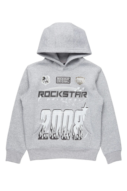Boys Amos Grey Graphic Hoodie