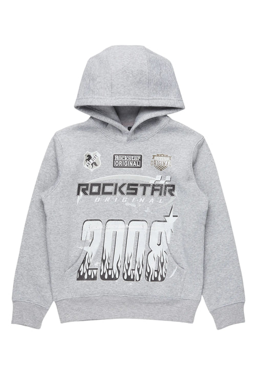 Boys Amos Grey Graphic Hoodie