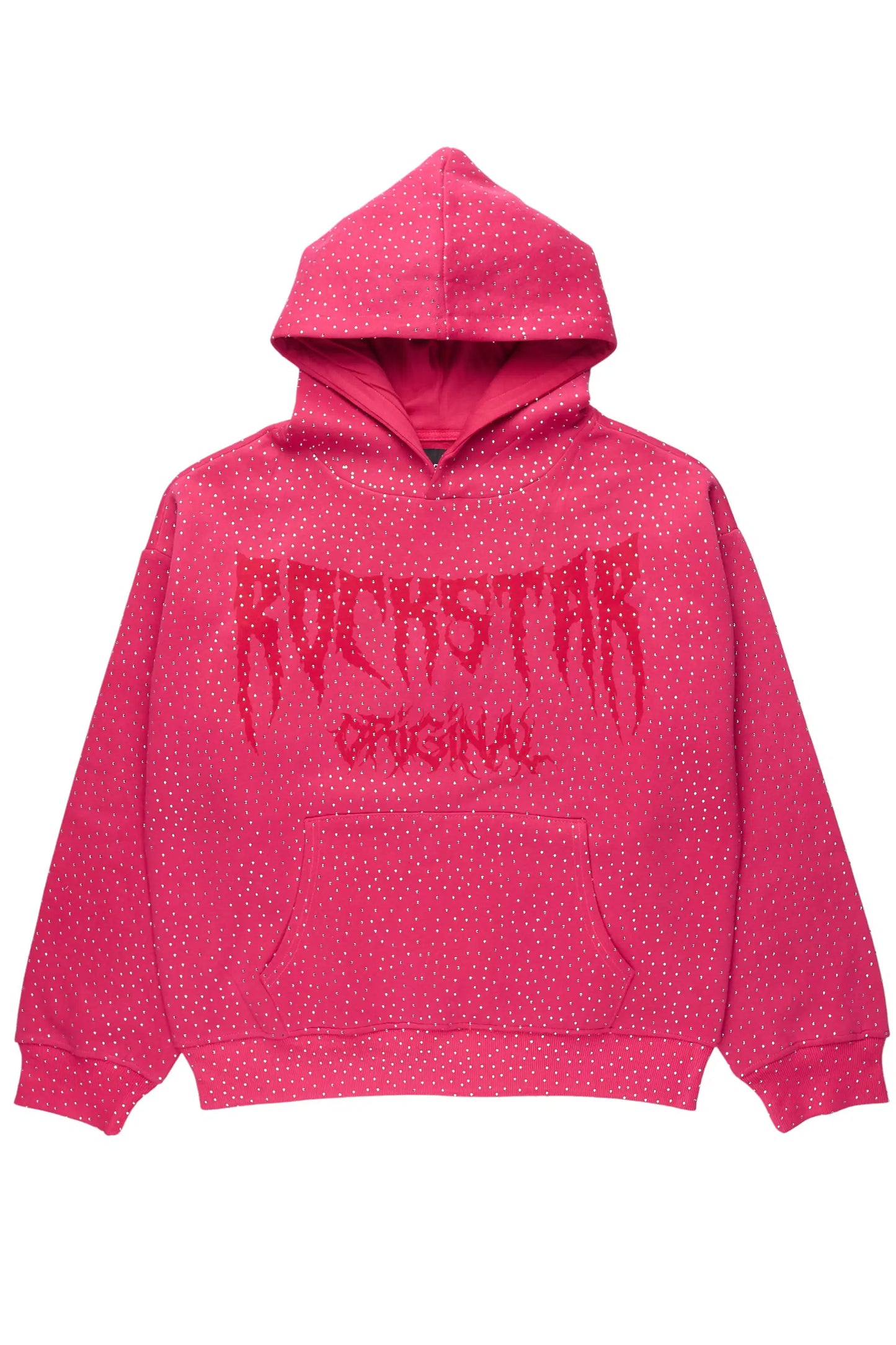 Andreas Pink Rhinestone Hoodie