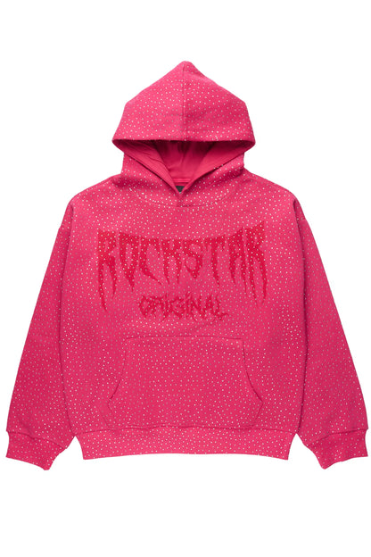 Andreas Pink Rhinestone Hoodie
