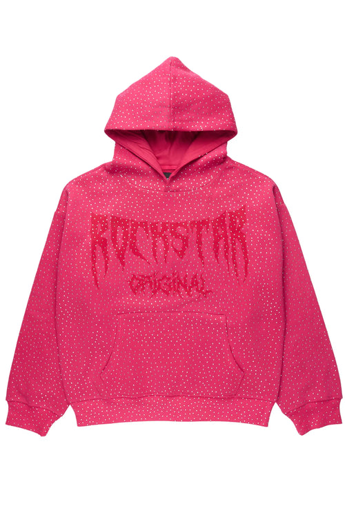 Andreas Pink Rhinestone Hoodie