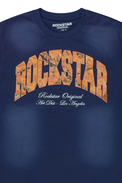 Boys Alas Navy Boxy Tee