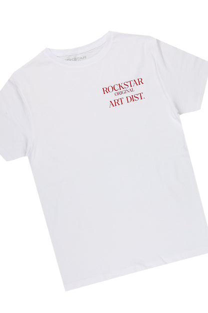 Boys Artoy White/Red T-Shirt Stacked Pant Set