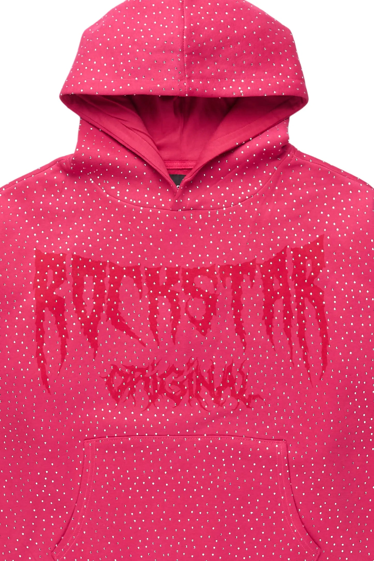 Andreas Pink Rhinestone Hoodie