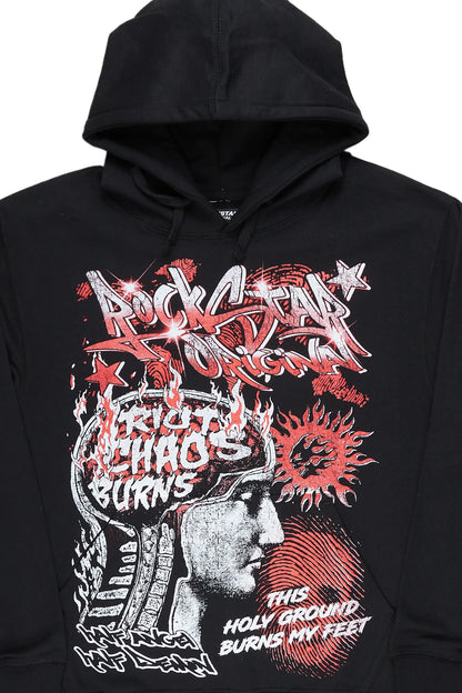 Battery Black Graphic Hoodie