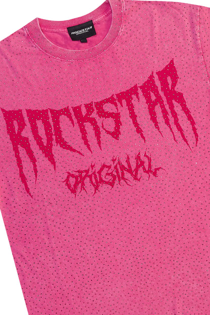 Andreas Pink Rhinestone T-Shirt