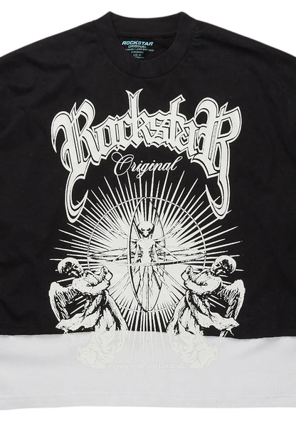 Ala Black/White Double Layer T-Shirt