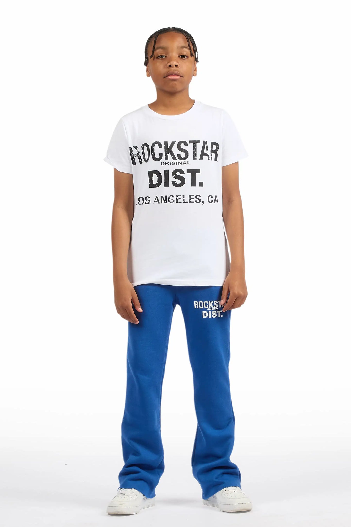 Boys Alpine Royal Blue Stacked Trackpant