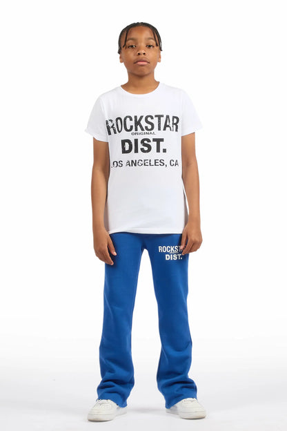 Boys Alpine Royal Blue Stacked Trackpant