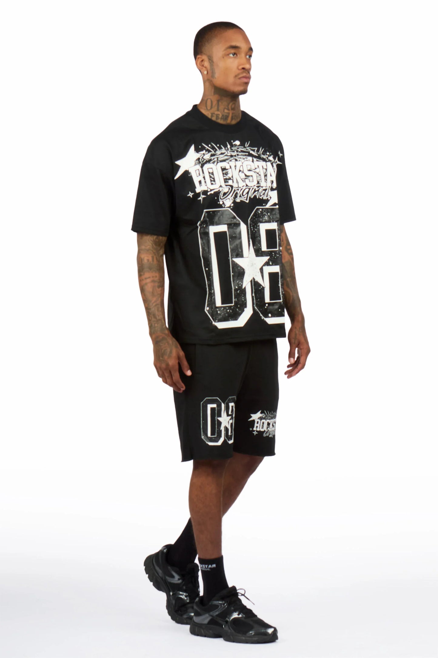 Allstar Black/White T-Shirt Short Set