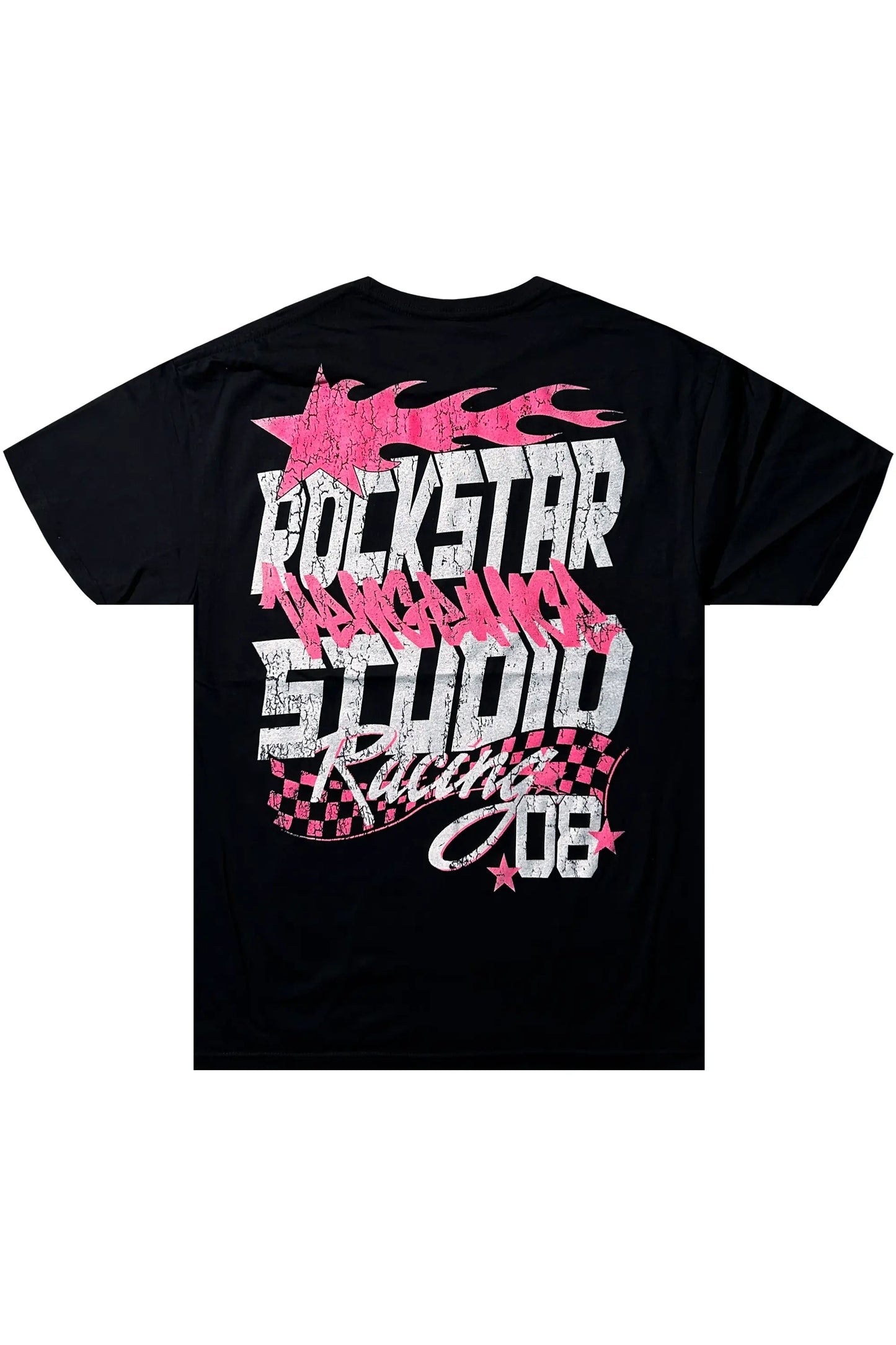 Anesso Black Graphic T-Shirt
