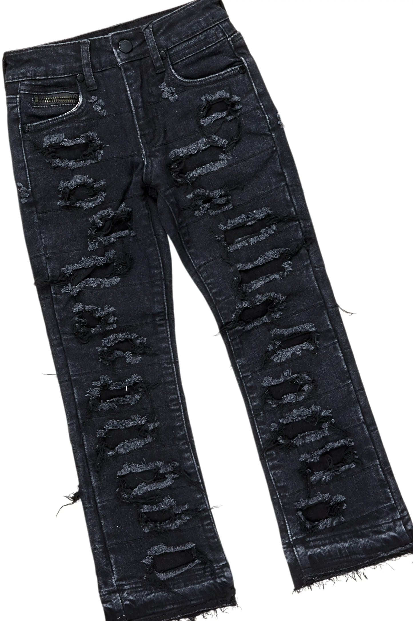 Boys Baden Red Hoodie/Stacked Flare Jean Set