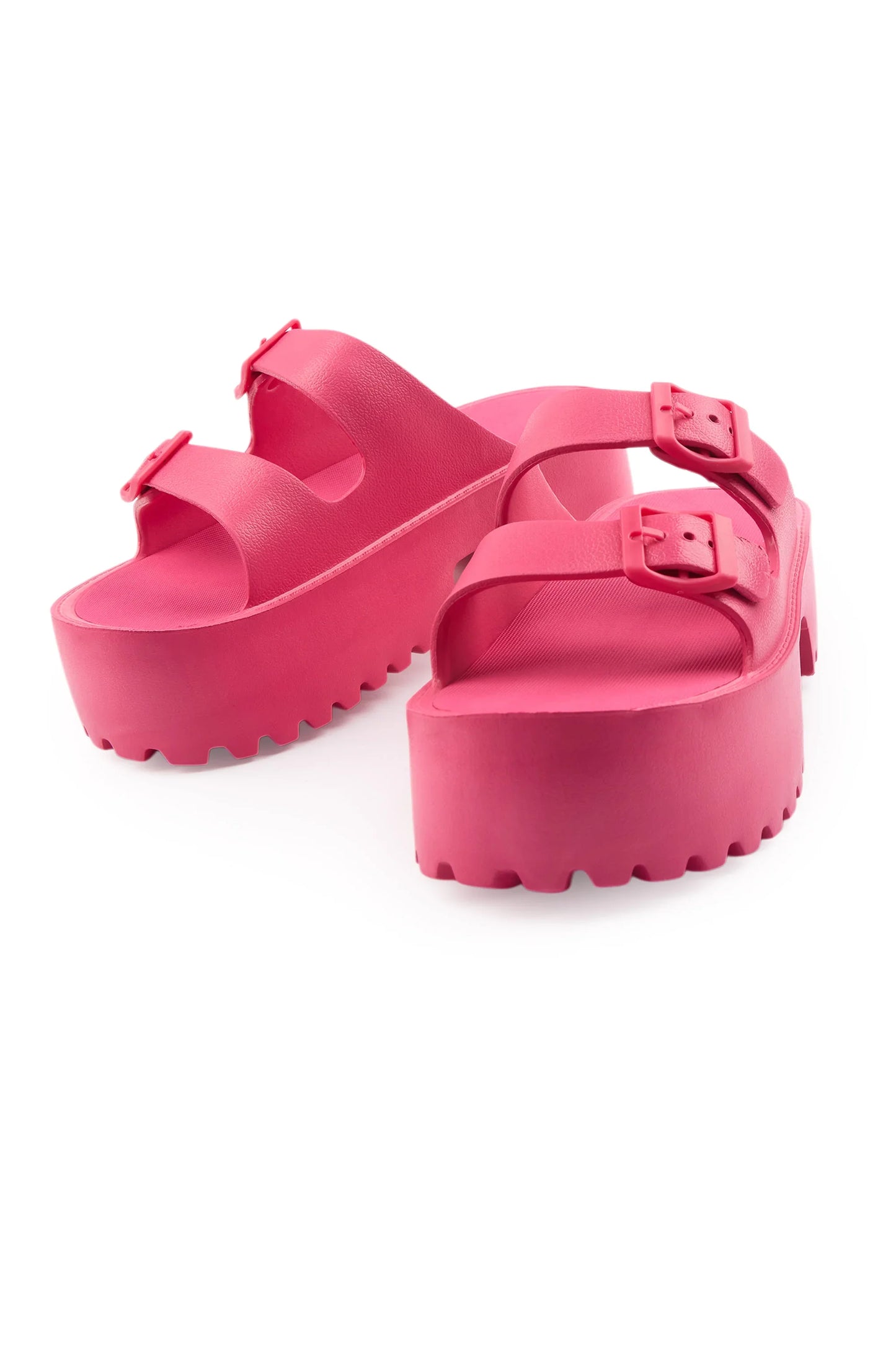 Antwona Fuchsia Platform Sandals