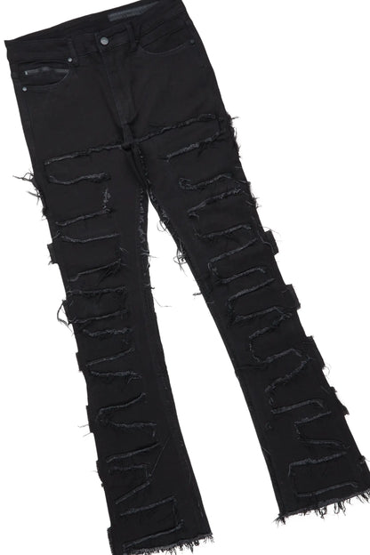 Balius Black T-Shirt/Stacked Flare Jean Bundle