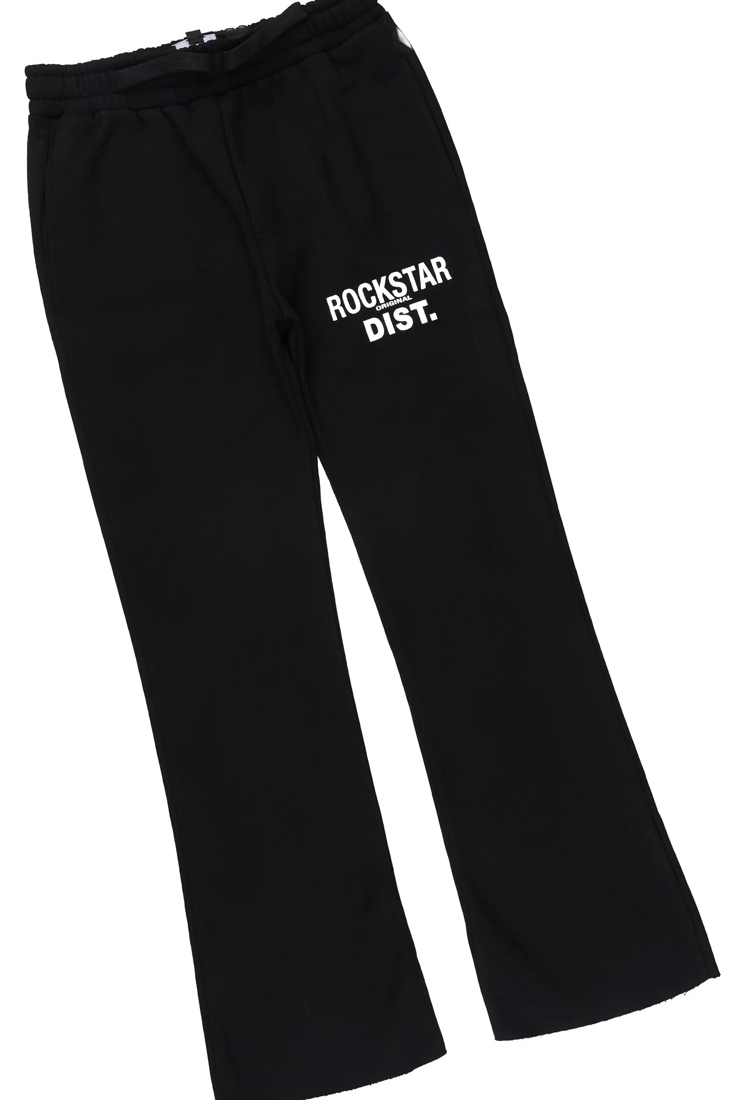 Boys Alrhett Black Cut Off T-Shirt Pant Set