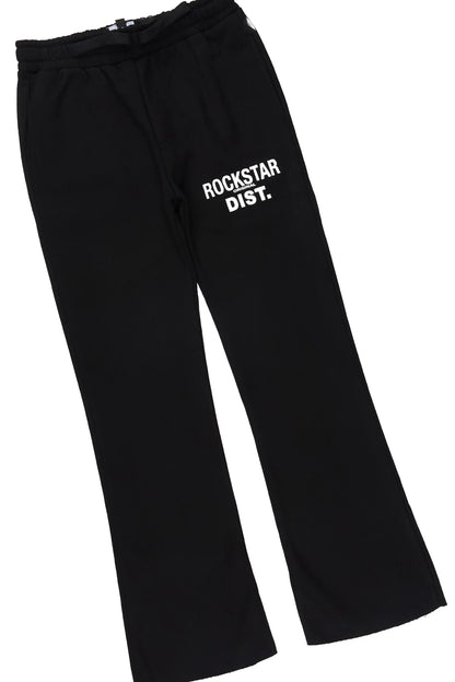Boys Alrhett Black Cut Off T-Shirt Pant Set
