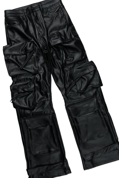 Amos White/Black Thermal T-Shirt & Lenz Baggy PU Jean Bundle