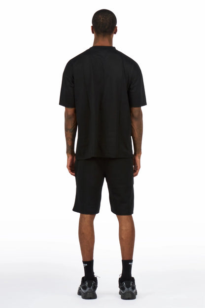 Allstar Black/White T-Shirt Short Set