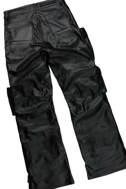 Amos White/Black Thermal T-Shirt & Lenz Baggy PU Jean Bundle