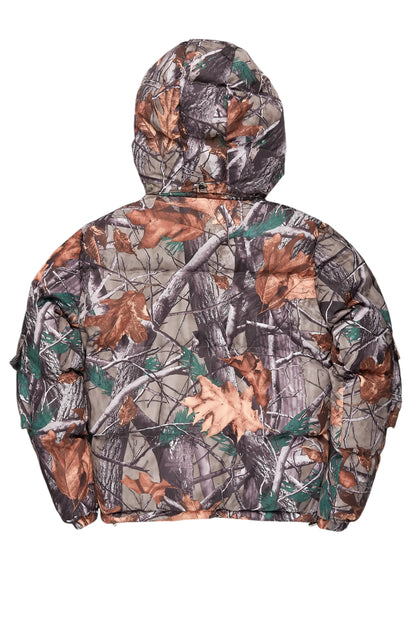 Bandik Beige Tree Camo Puffer Jacket