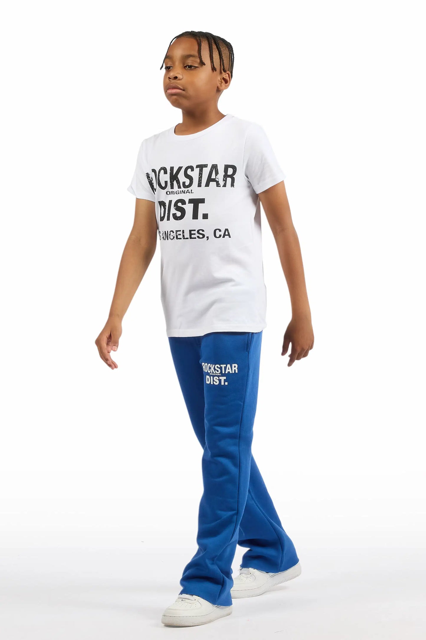 Boys Alpine Royal Blue Stacked Trackpant