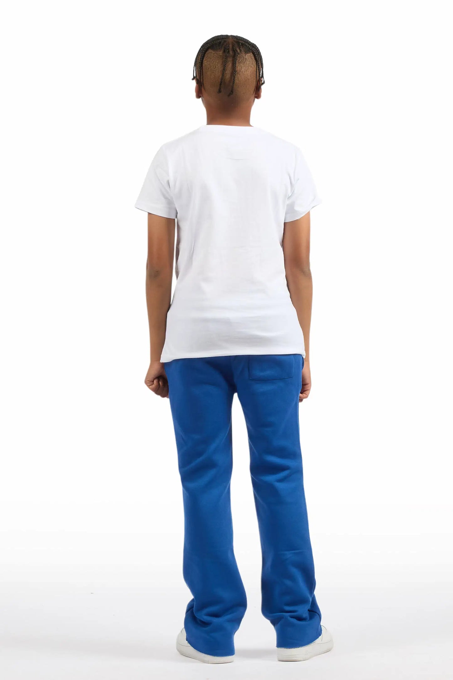 Boys Alpine Royal Blue Stacked Trackpant