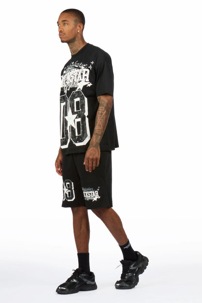 Allstar Black/White T-Shirt Short Set