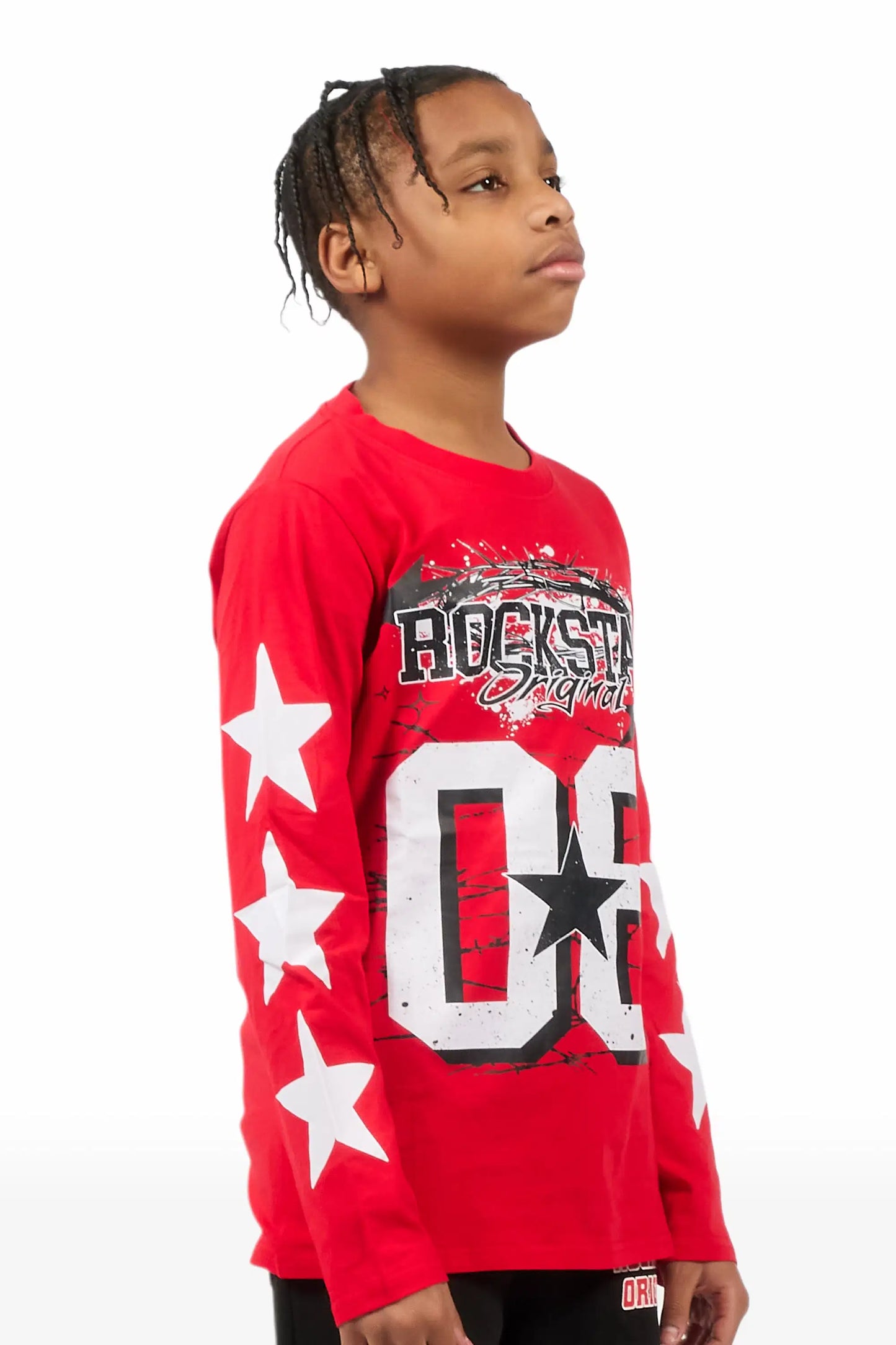 Boys Allstar Red Graphic L/S T-Shirt