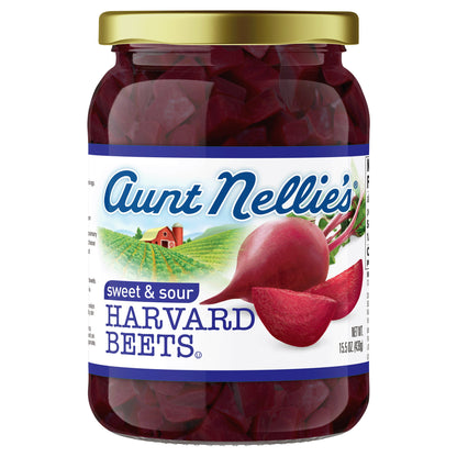 Aunt Nellie's Beets Harvard Sweet & Sour - 15.5 OZ 12 Pack