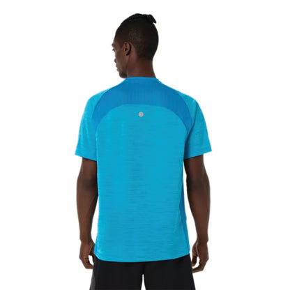 2026 ASICS Los Angeles Marathon FINISHER - ASICS Men's Road SS Top Aegean Blue (2011D453) (LA26-27)