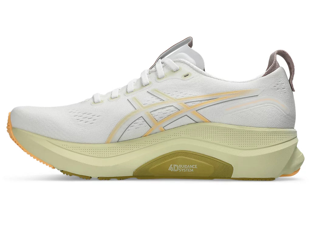 Asics Mens Gel Kayano 32 Extra Wide- White/Orange Glow