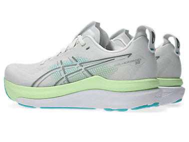 ASICS Men's GEL-KAYANO 33 WIDE - WHITE/ENERGY AQUA