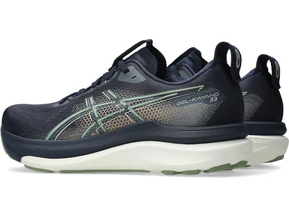 ASICS Men's GEL-KAYANO 33 - MIDNIGHT/KHAKI GREEN