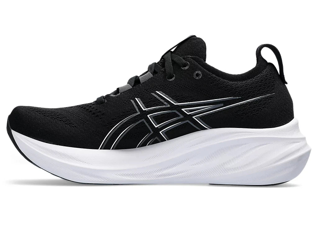 Asics Womens Gel Nimbus 26 Wide - Black/Graphite Grey (1012B602-001)