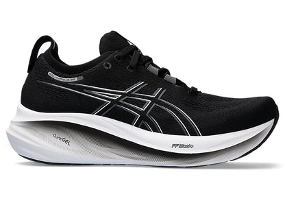 Asics Womens Gel Nimbus 26 Wide - Black/Graphite Grey (1012B602-001)