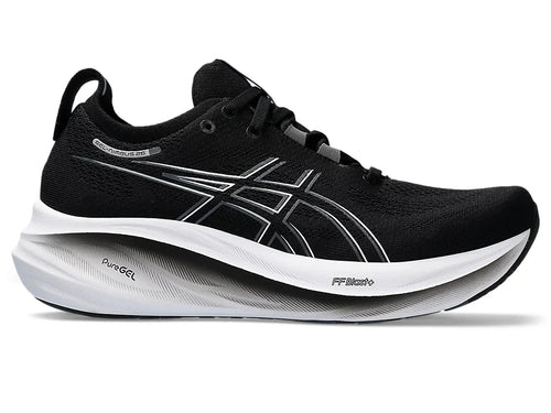 Asics Womens Gel Nimbus 26 Wide - Black/Graphite Grey (1012B602-001)