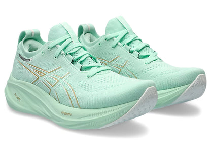 Asics Womens Gel Nimbus 26 Wide - Mint Tint/Pale Mint (1012B602-300)