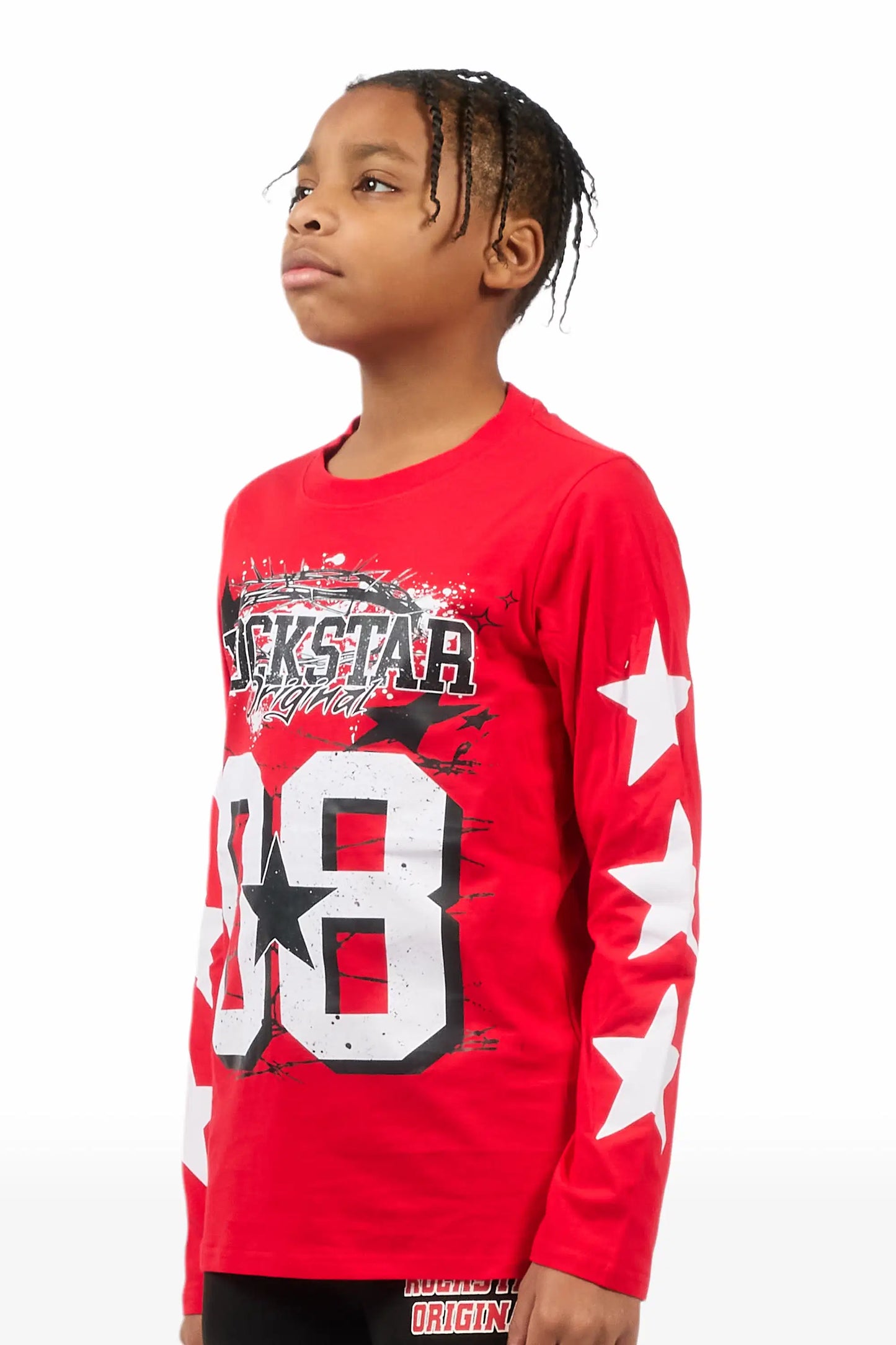 Boys Allstar Red Graphic L/S T-Shirt