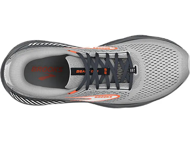 Brooks Mens Beast GTS 23 Wide- Grey/Scarlet/Ebony (1104012E030)
