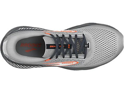Brooks Mens Beast GTS 23 Wide- Grey/Scarlet/Ebony (1104012E030)