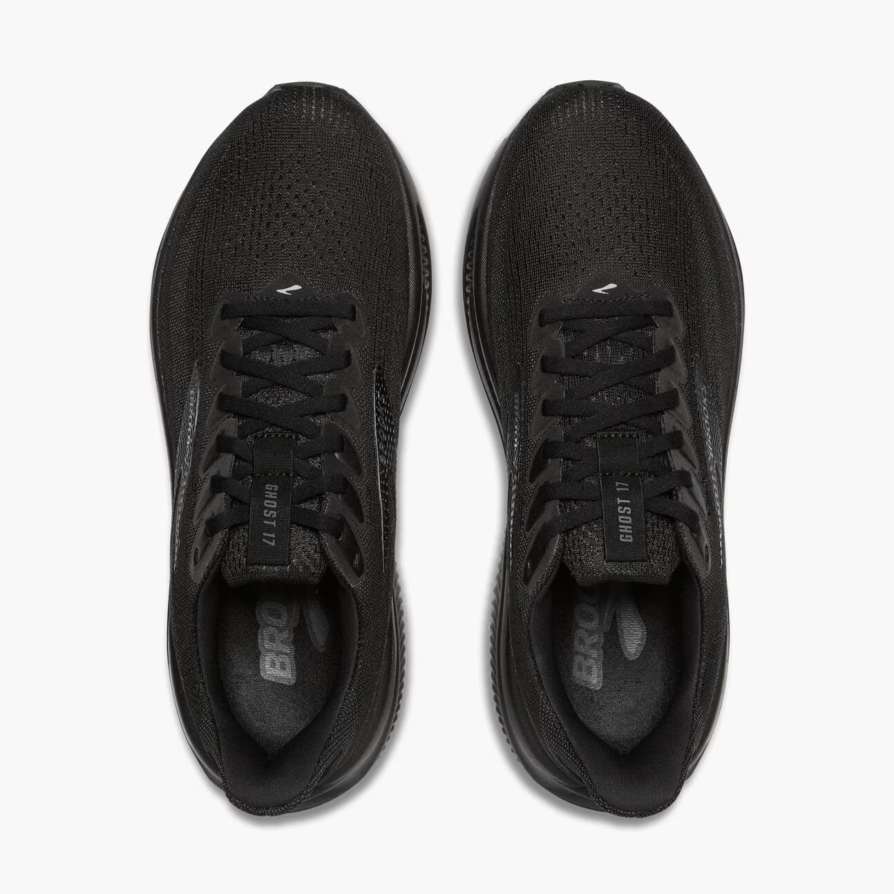 Brooks Men's Ghost 17 (2E Wide) - Black/Black/Ebony