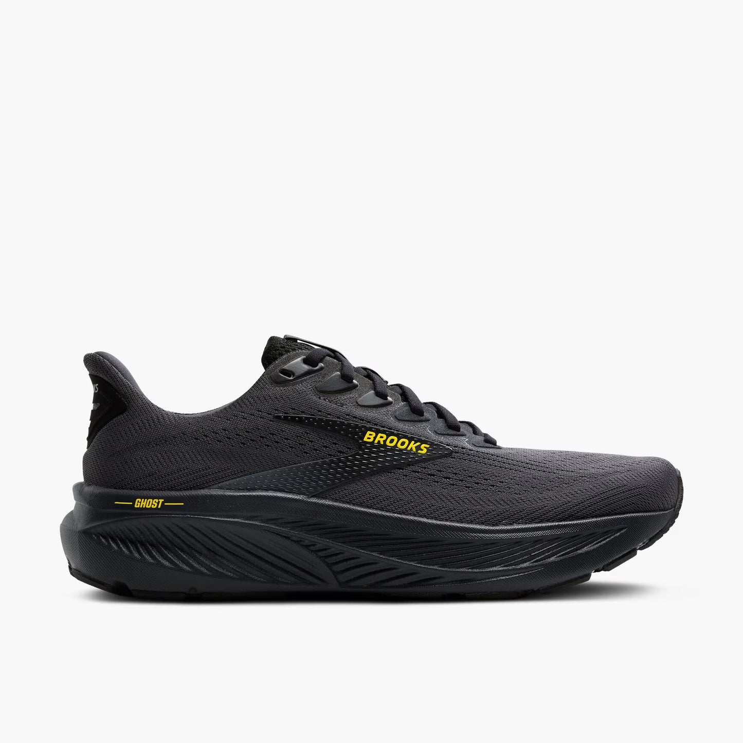 Brooks Men's Ghost 17 - Ebony/Black/Yellow