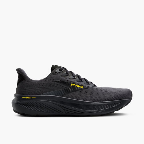Brooks Men's Ghost 17 - Ebony/Black/Yellow