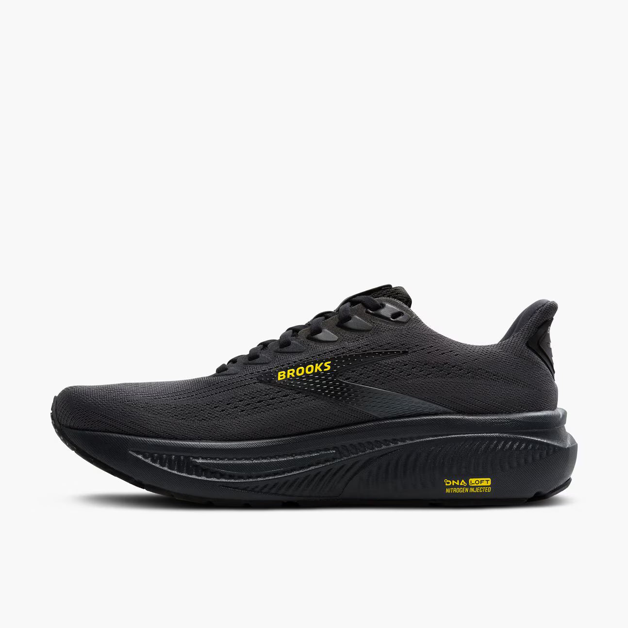 Brooks Men's Ghost 17 - Ebony/Black/Yellow