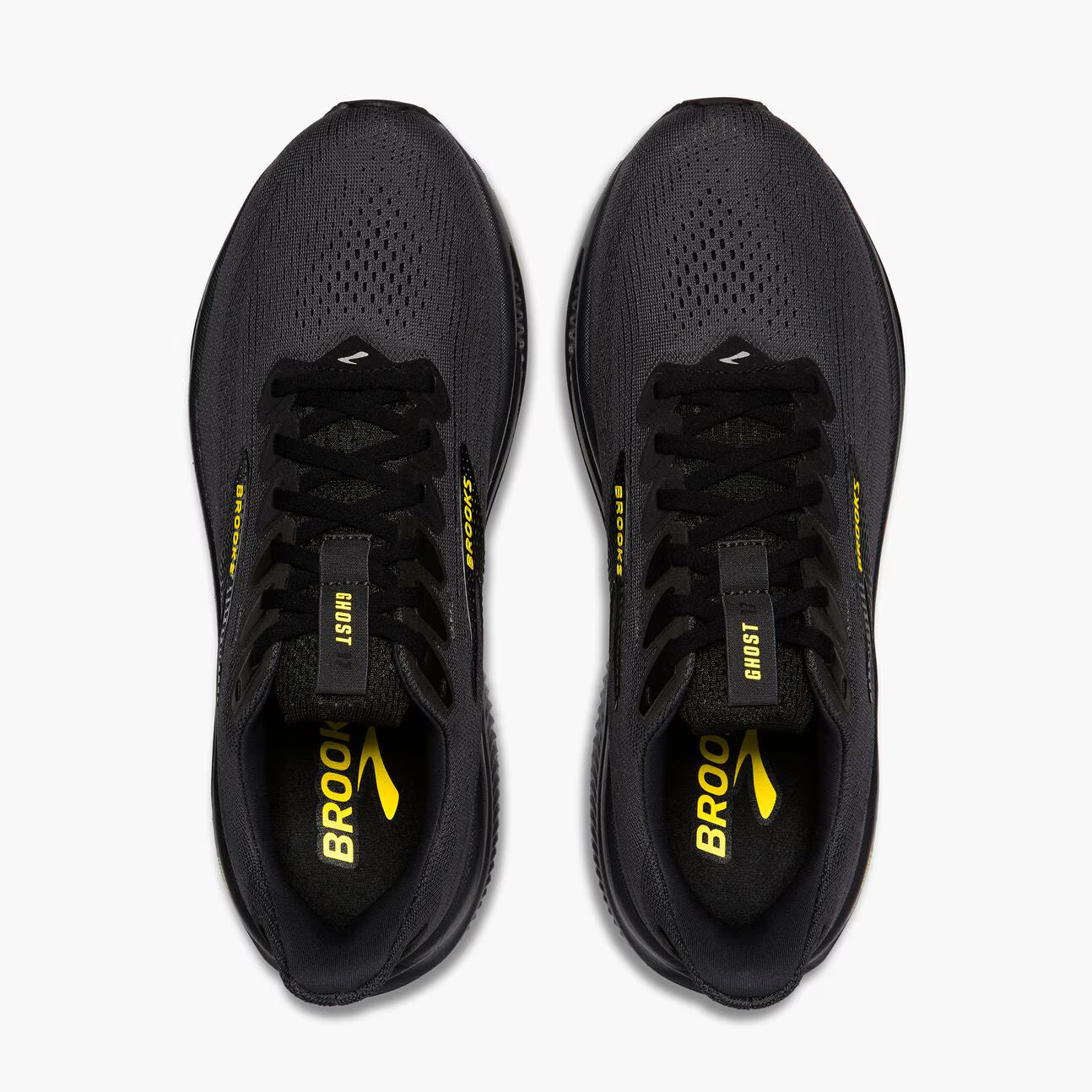 Brooks Men's Ghost 17 - Ebony/Black/Yellow