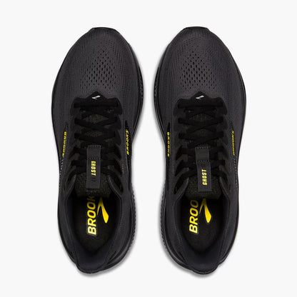 Brooks Men's Ghost 17 - Ebony/Black/Yellow