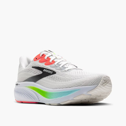Brooks Men's Ghost 17 - White/Pink Clay/Gecko