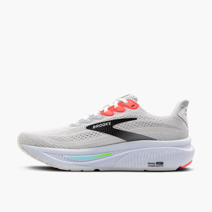 Brooks Men's Ghost 17 - White/Pink Clay/Gecko